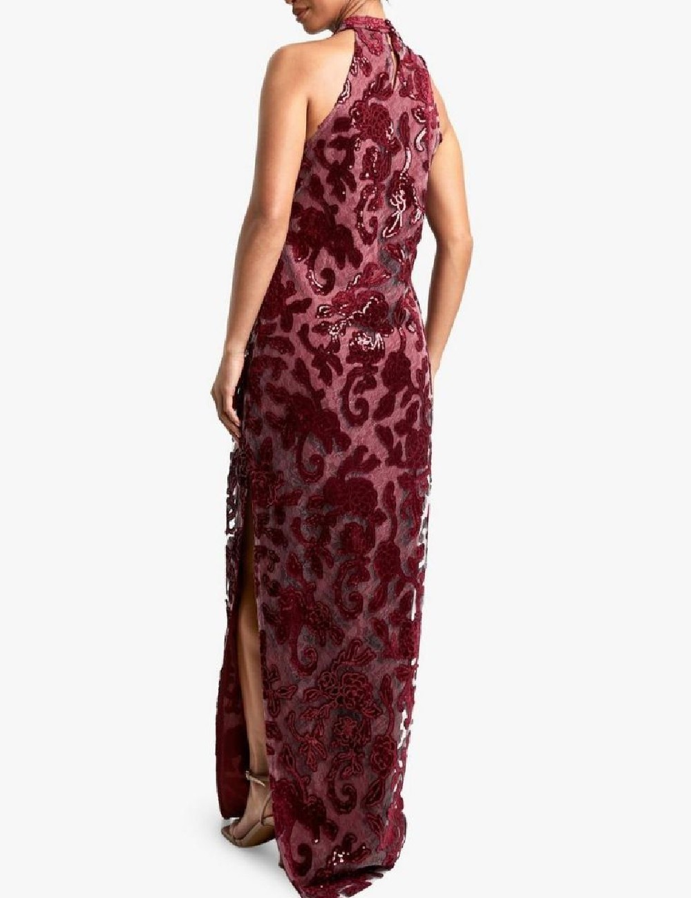 Rochie lunga Boohoo, visiniu - 1 | YEO