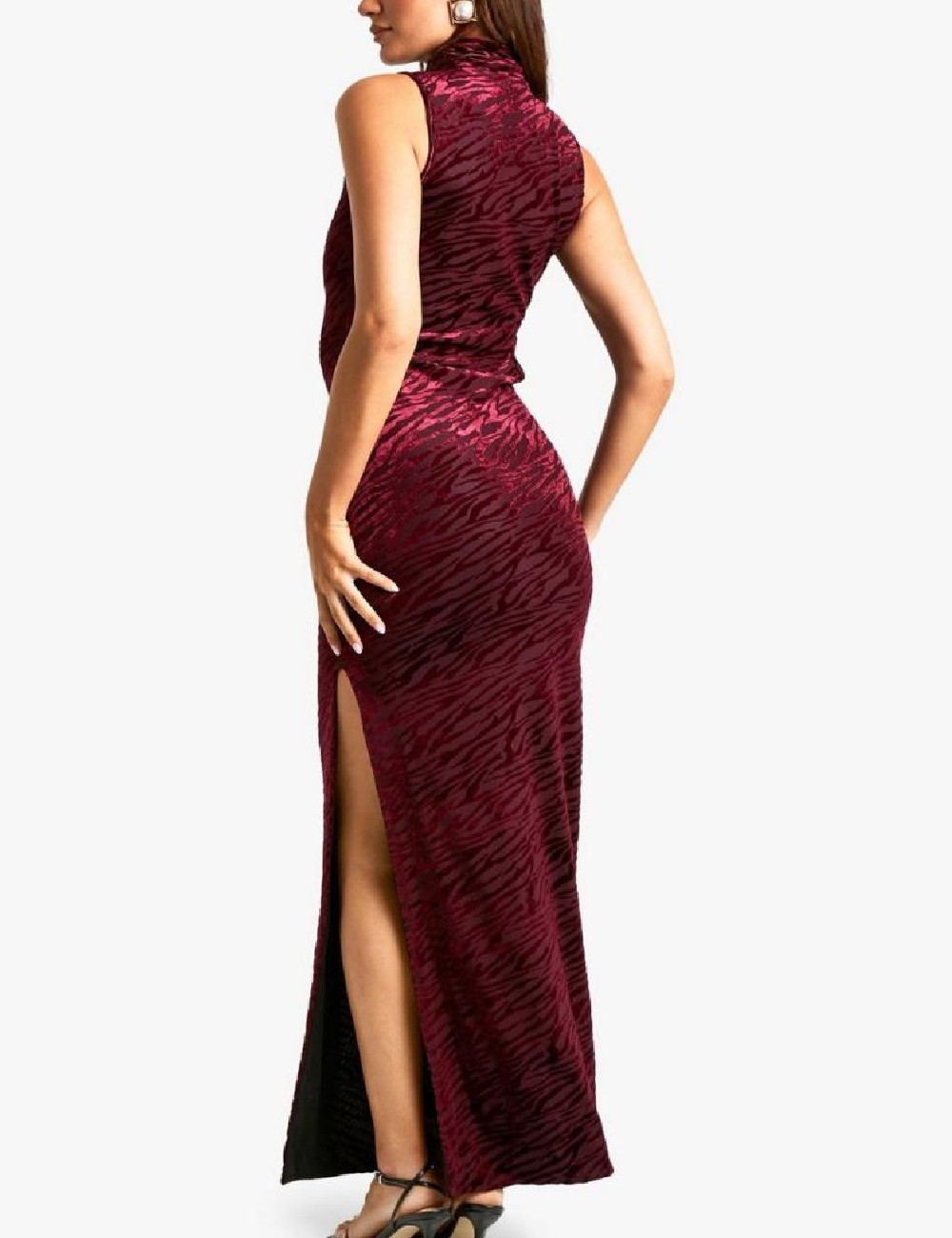 Rochie lunga Boohoo, visiniu - 1 | YEO
