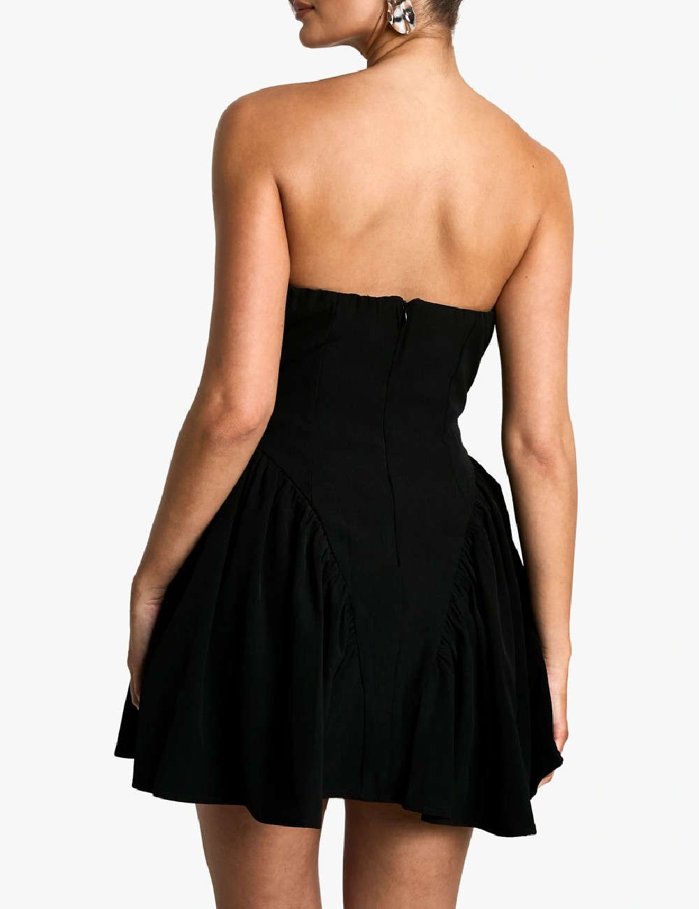 Rochie scurta Boohoo, negru - 1 | YEO