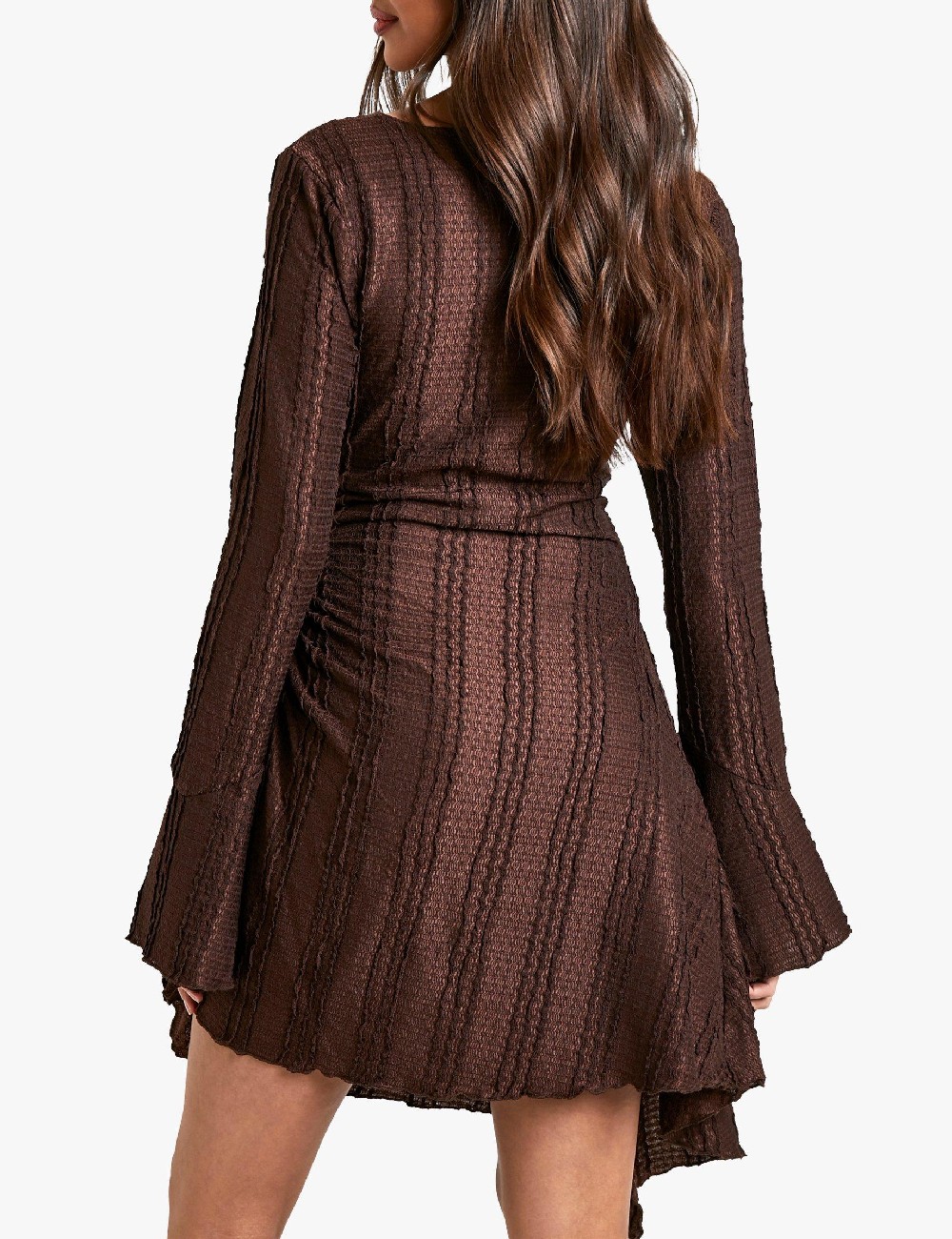 Rochie scurta Boohoo, maro - 1 | YEO
