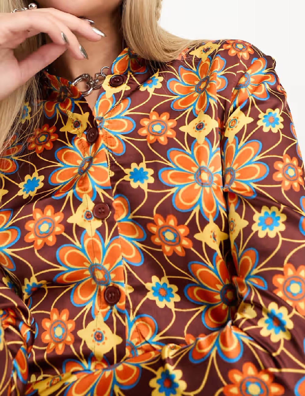 Camasa Heartbreak, floral print - 1 | YEO