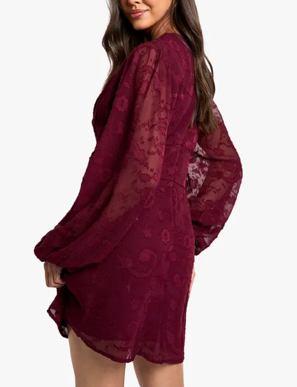 Rochie scurta Boohoo, visiniu - 1 | YEO