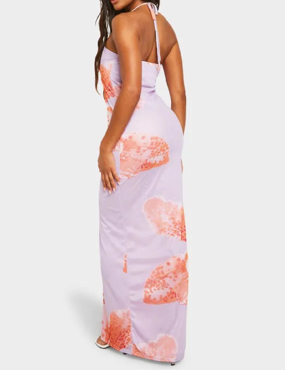 Rochie lunga Boohoo, mov - 1 | YEO