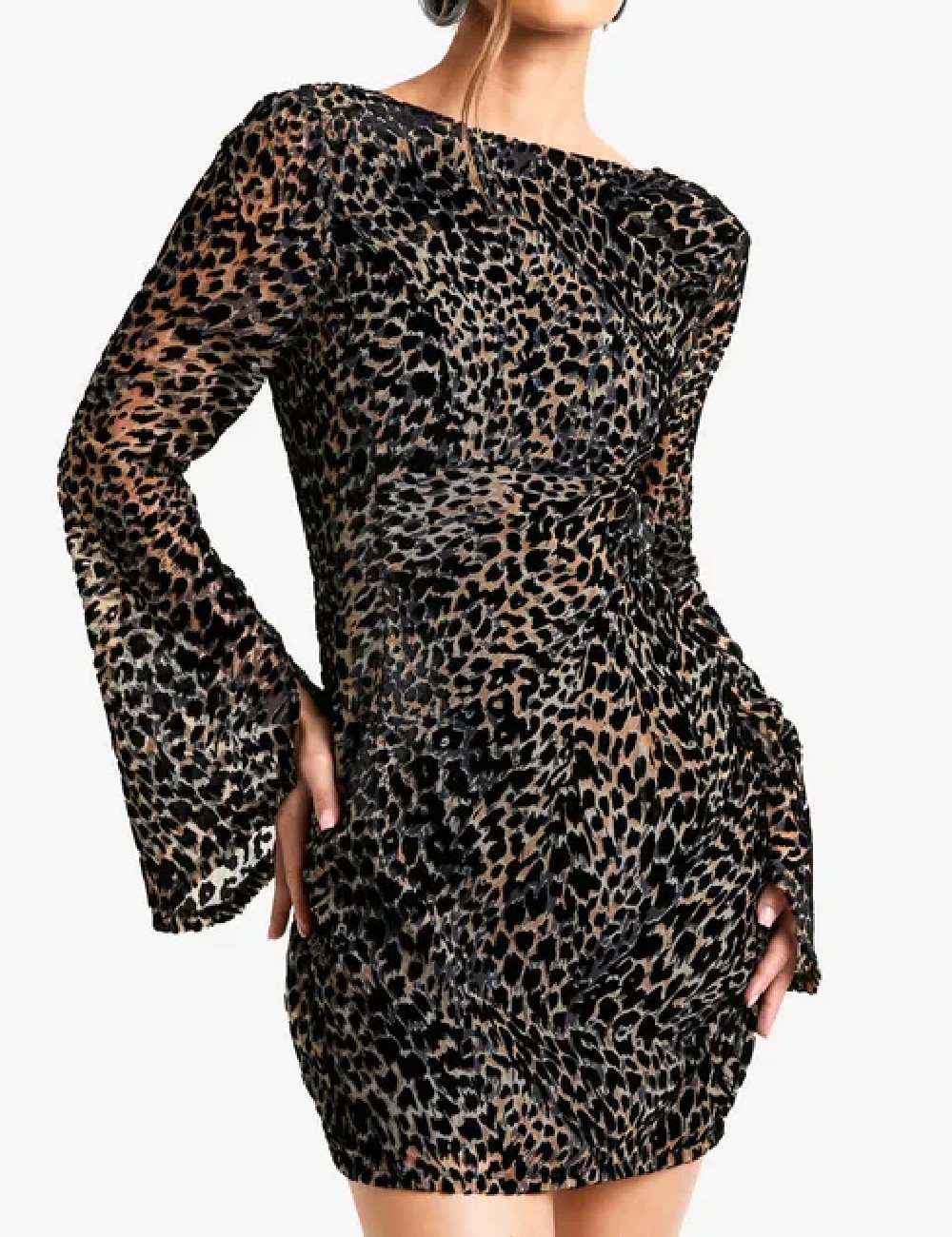 Rochie scurta Boohoo, animal print - 1 | YEO