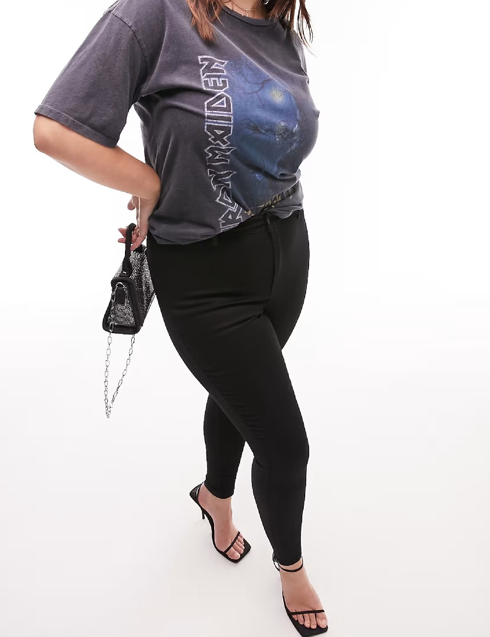 Blugi Top Shop Plus Size, negru - 1 | YEO