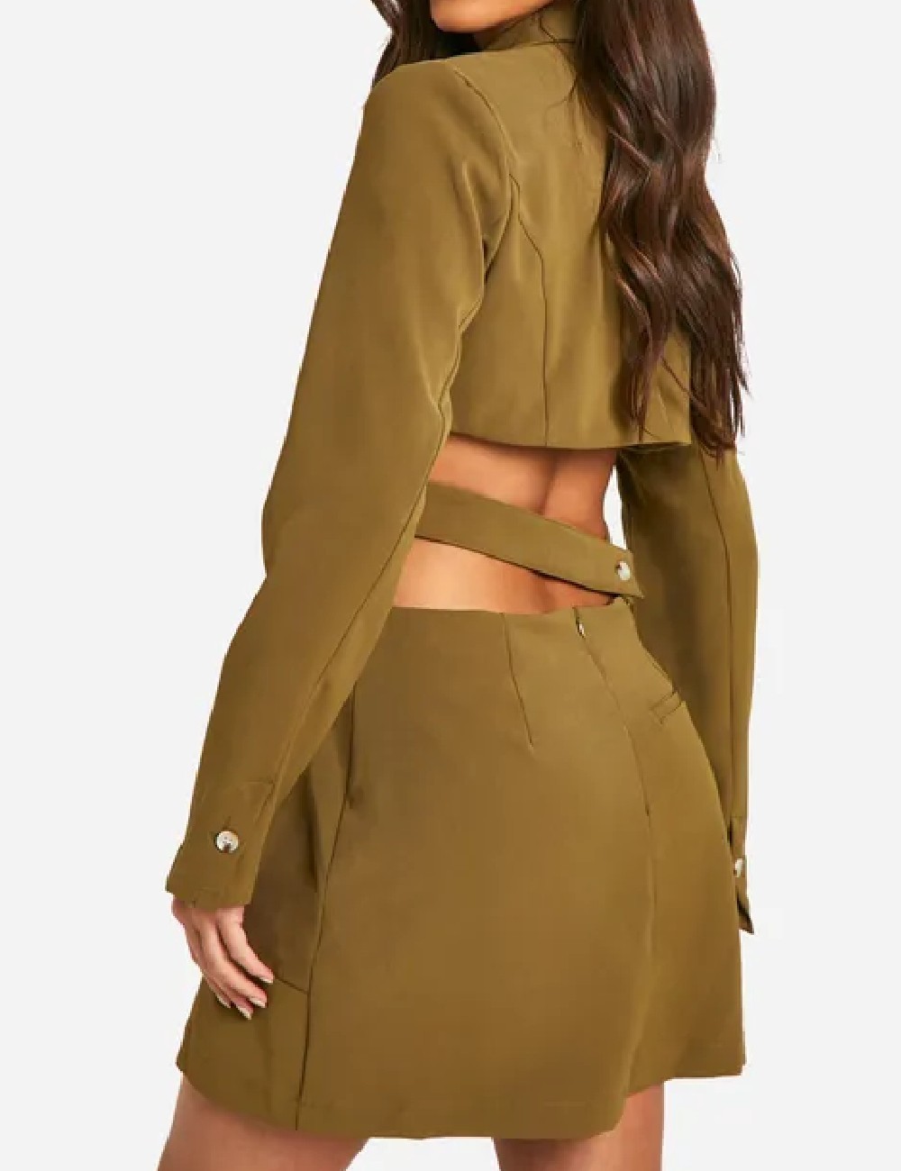 Rochie scurta Boohoo, verde - 1 | YEO