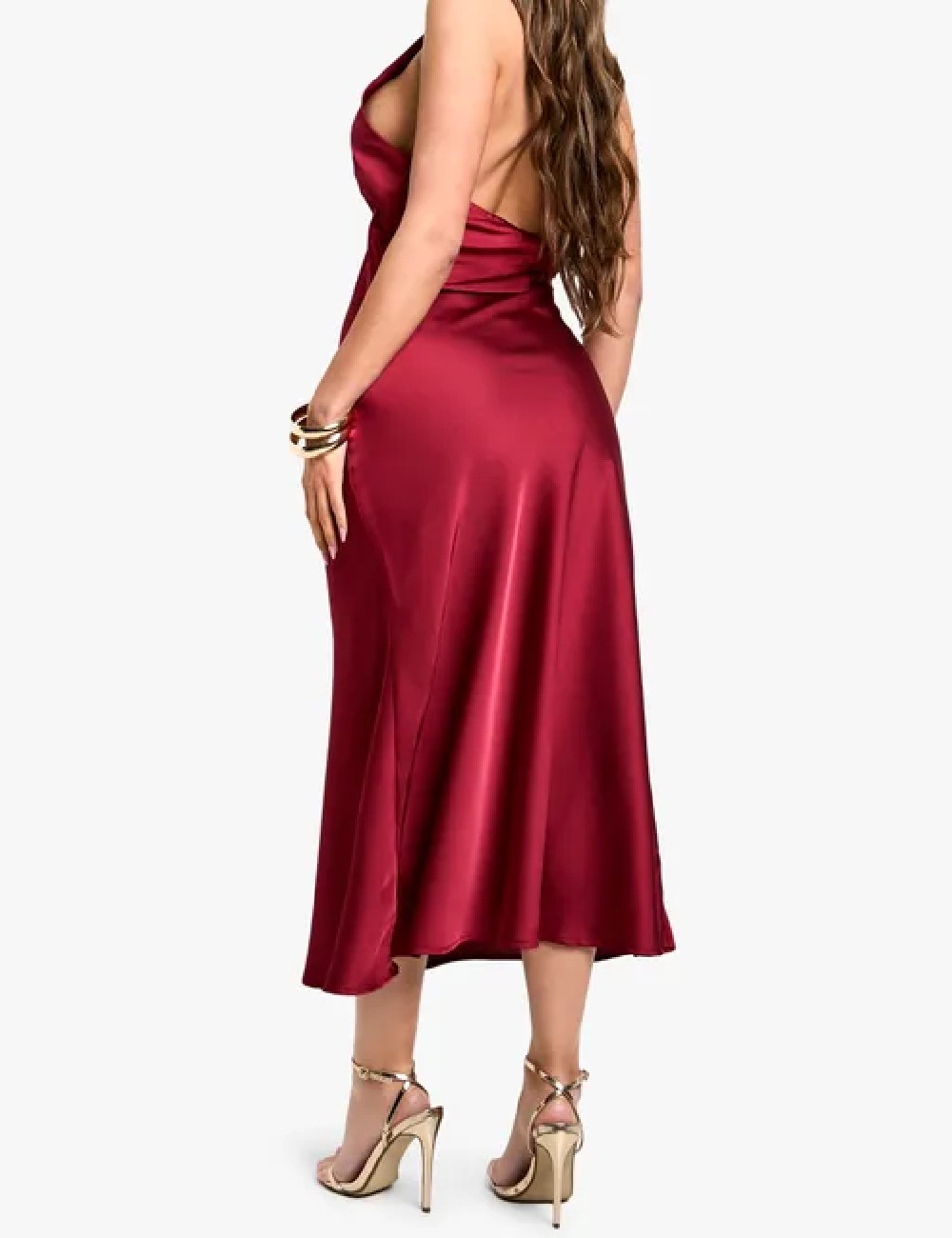 Rochie medie Boohoo, visiniu - 1 | YEO