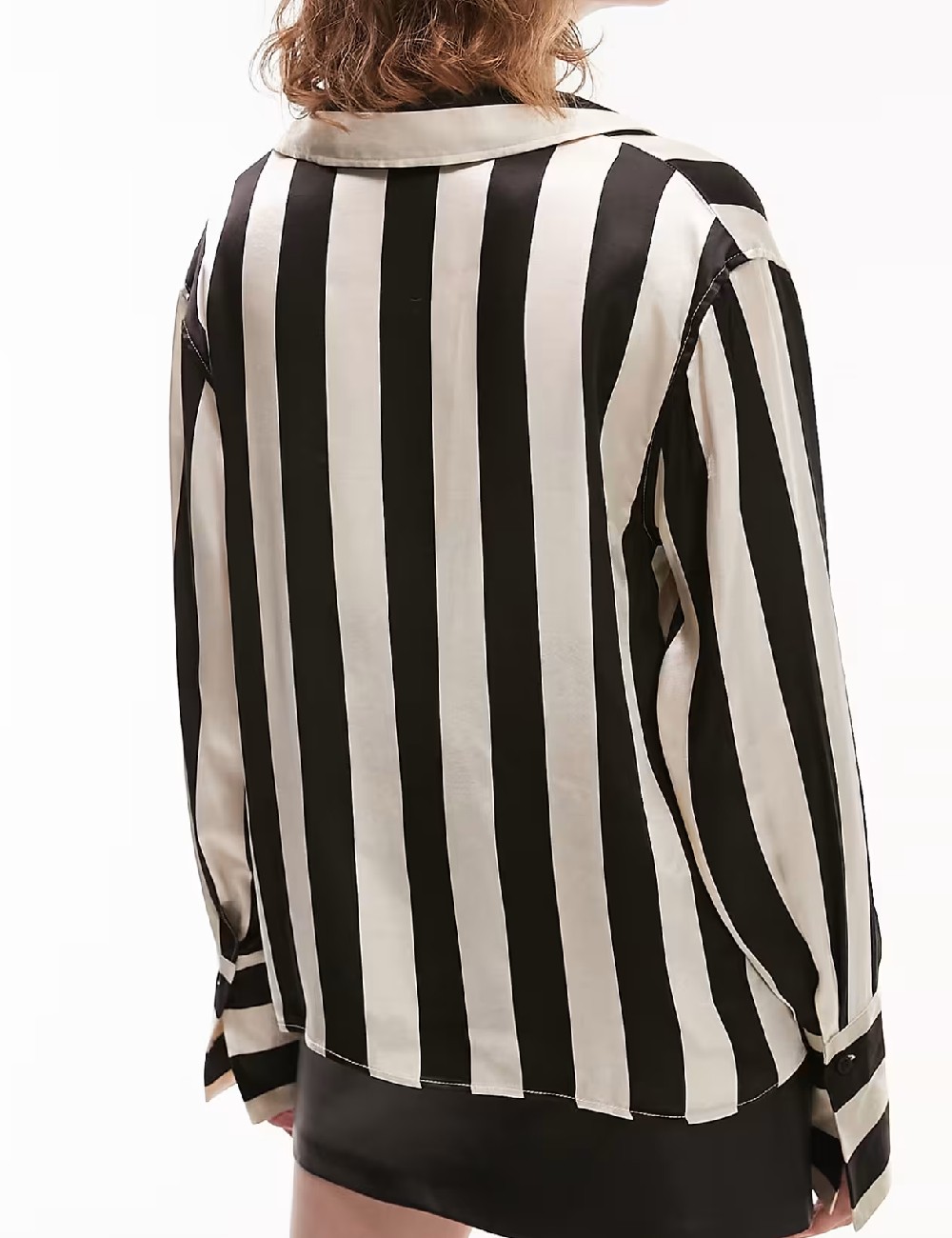 Camasa Top Shop, ecru/negru - 1 | YEO