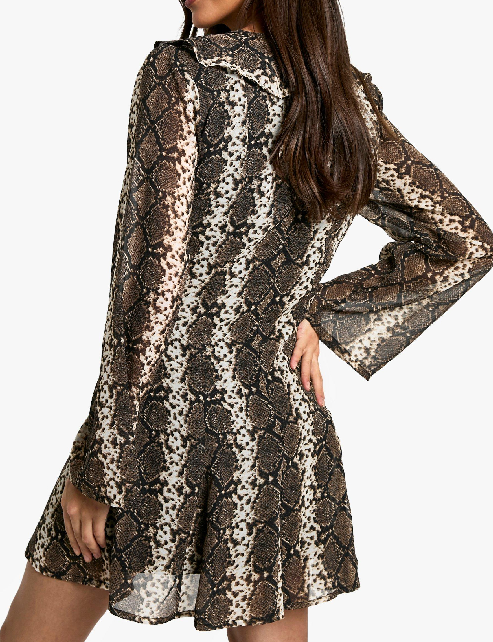 Rochie scurta Boohoo, imprimeu sarpe - 1 | YEO