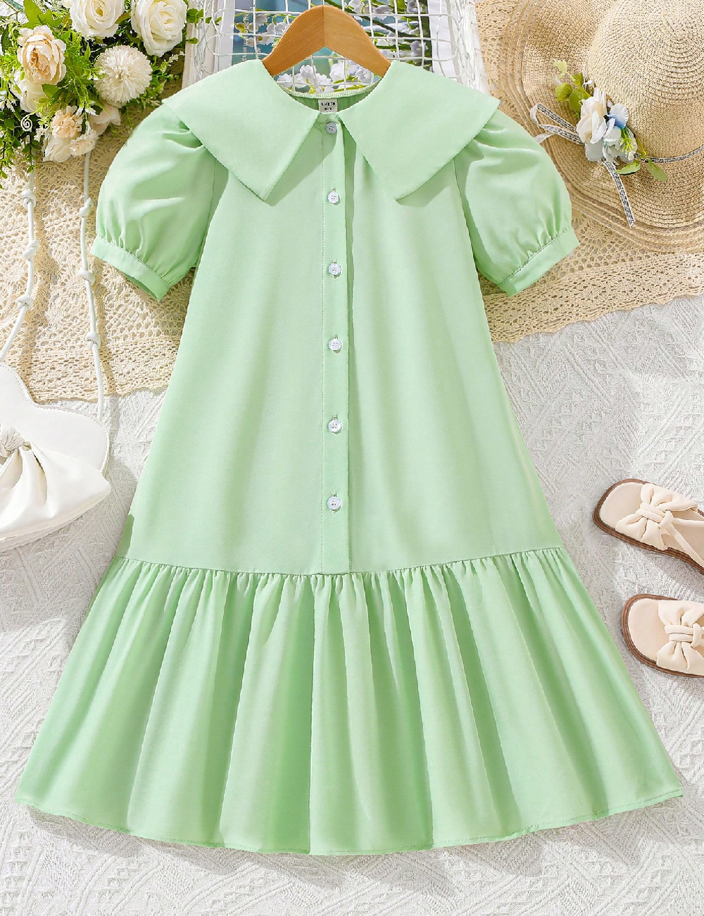 Rochie Shein Kids, verde