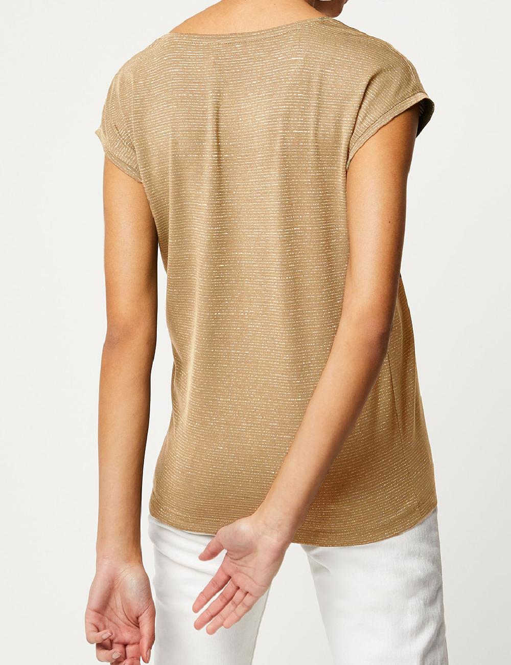 Tricou Pieces, bej - 1 | YEO
