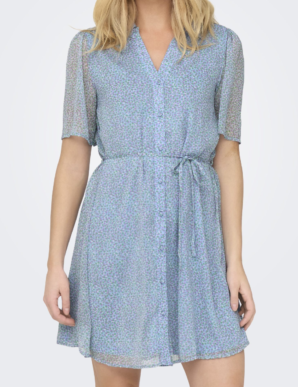 Rochie scurta Jacqueline de Yong, albastru - 1 | YEO