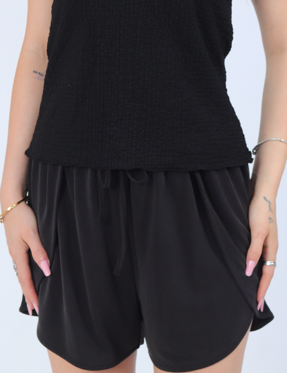 Pantaloni scurti Only, negru - 1 | YEO