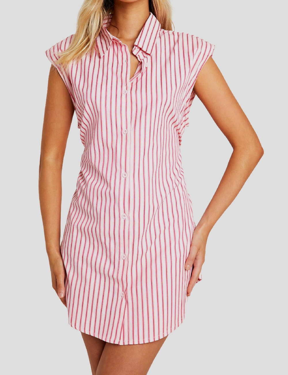 Rochie scurta Boohoo, roz