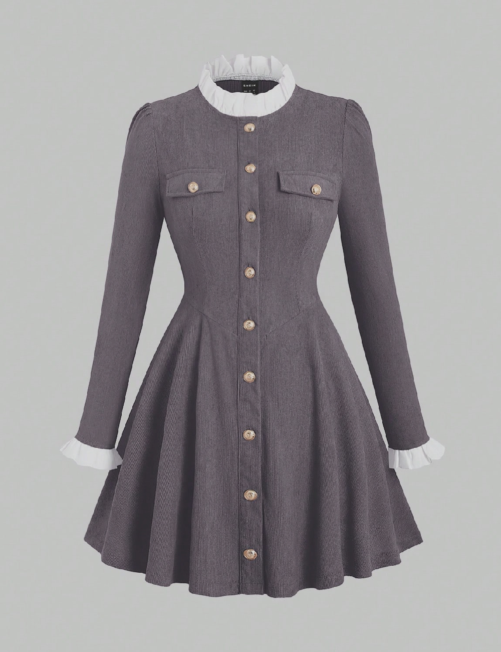 Rochie scurta SHEIN, gri