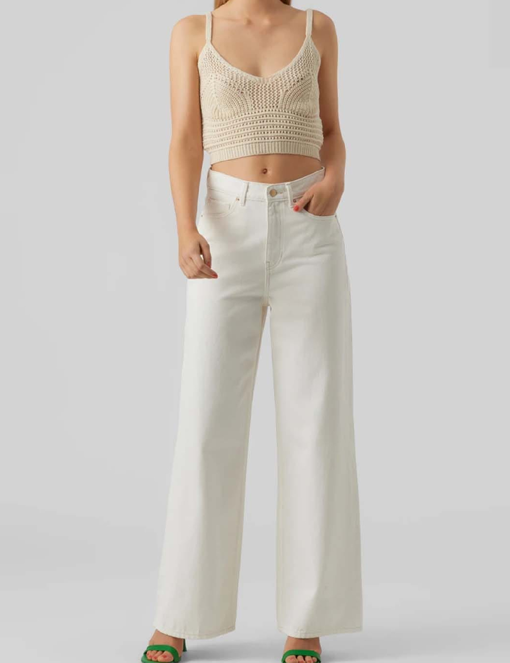 Top Vero Moda, crem
