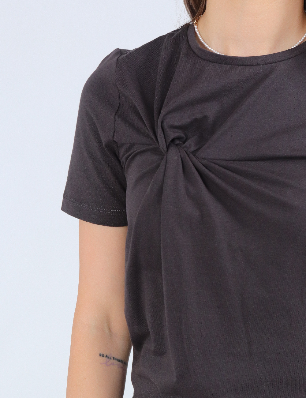 Rochie scurta Noisy May, gri inchis - 1 | YEO