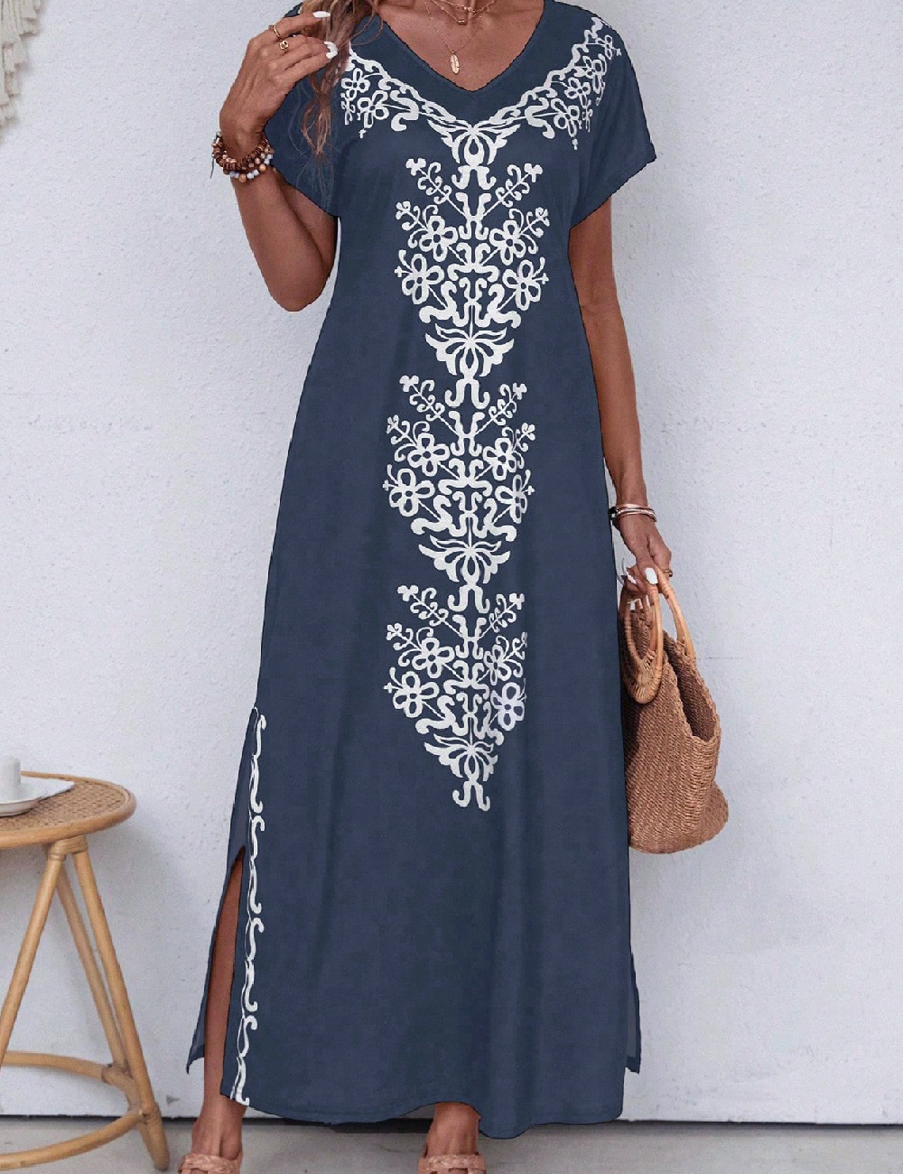 Rochie lunga SHEIN, albastru