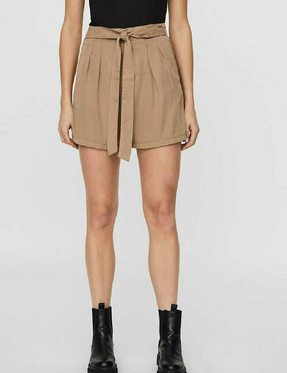 Pantaloni scurti Vero Moda, maro - 1 | YEO