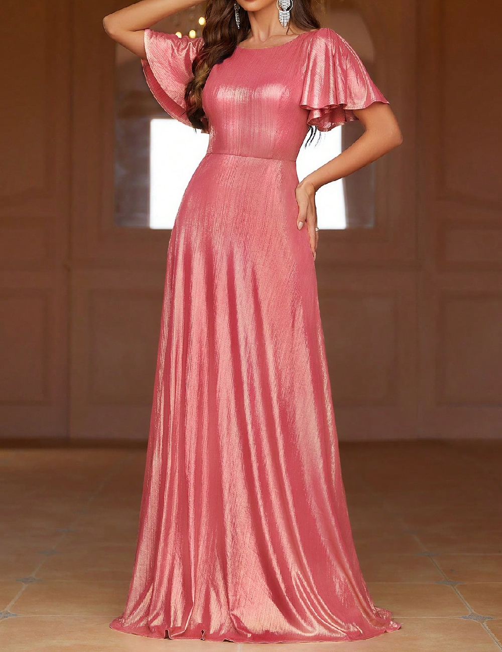 Rochie lunga SHEIN, roz
