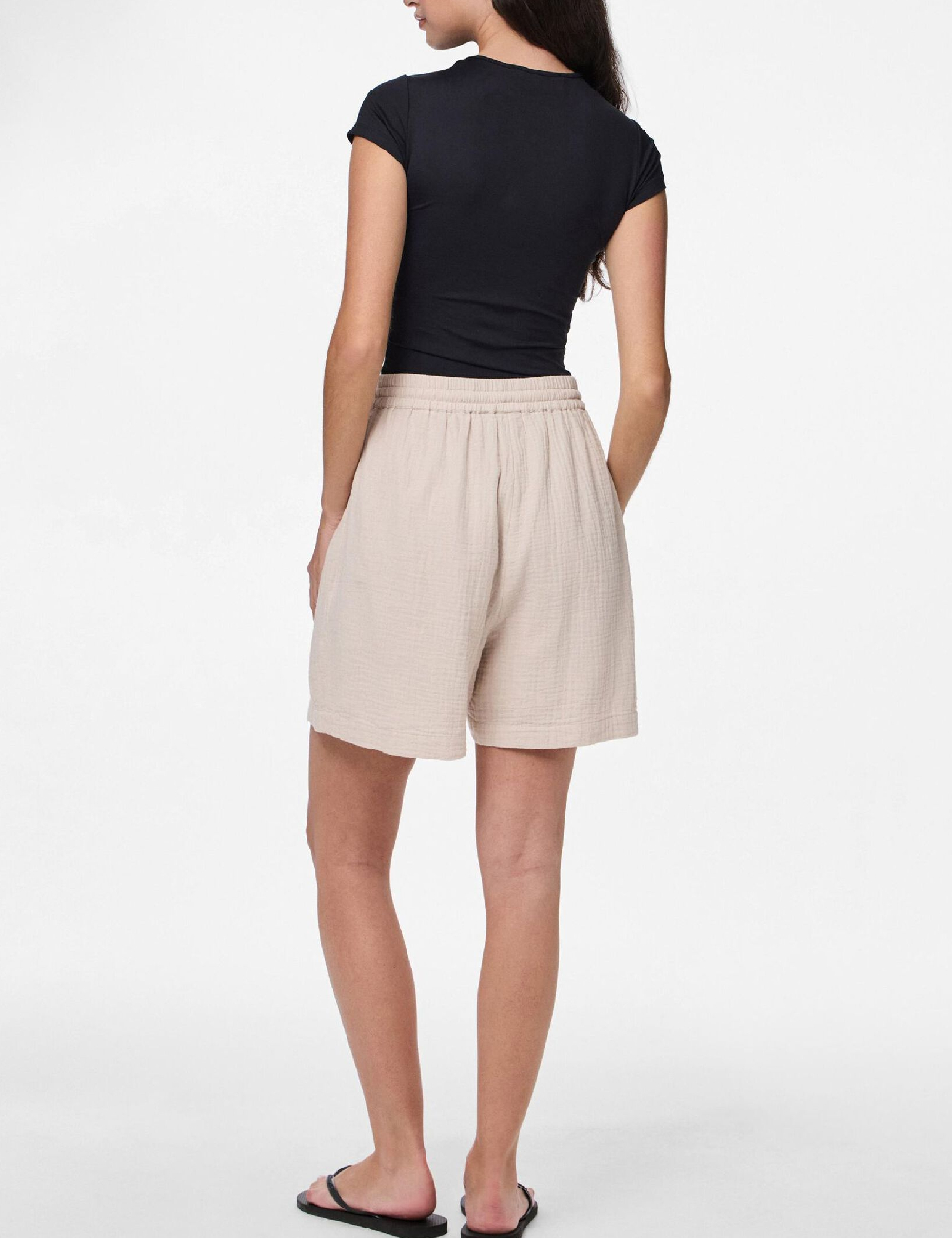 Pantaloni scurti Vero Moda, bej - 1 | YEO