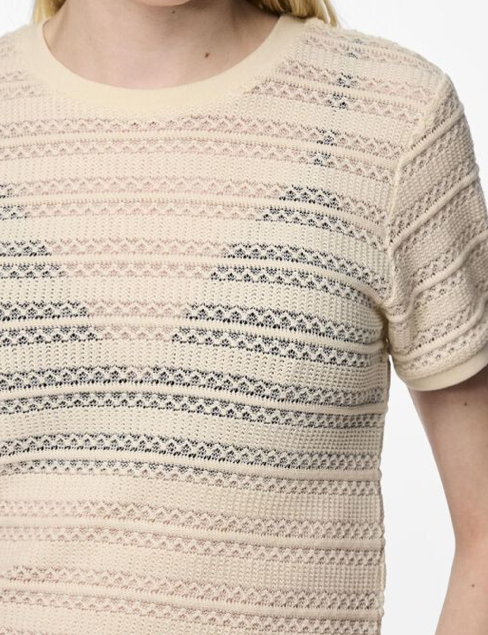 Tricou Pieces, crem - 1 | YEO