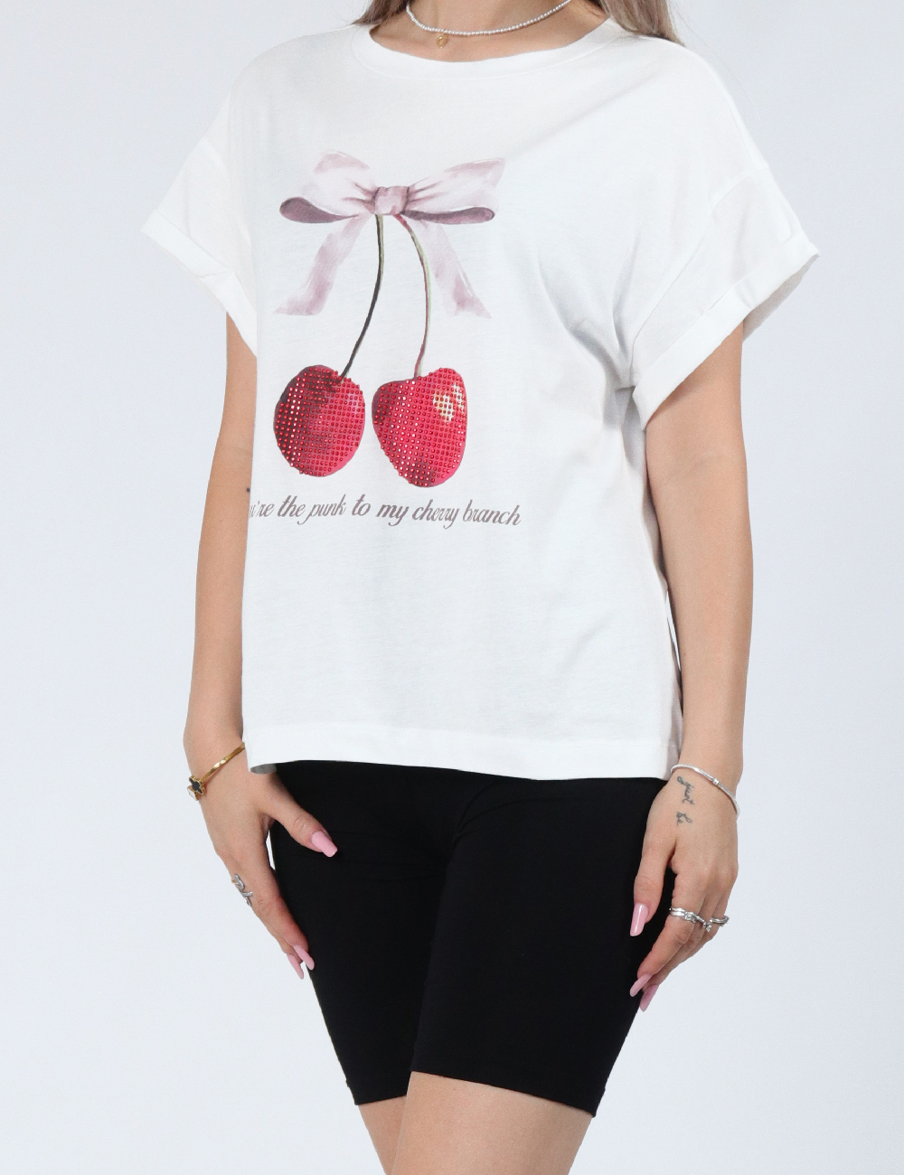 Tricou Noisy May, alb
