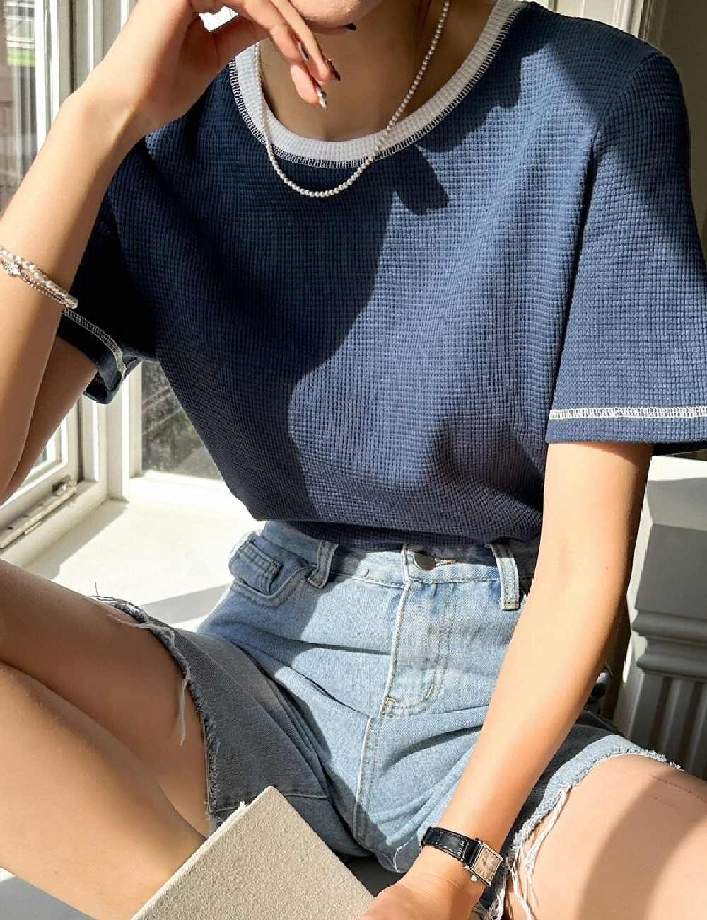 Tricou Dazy, bleumarin - 1 | YEO