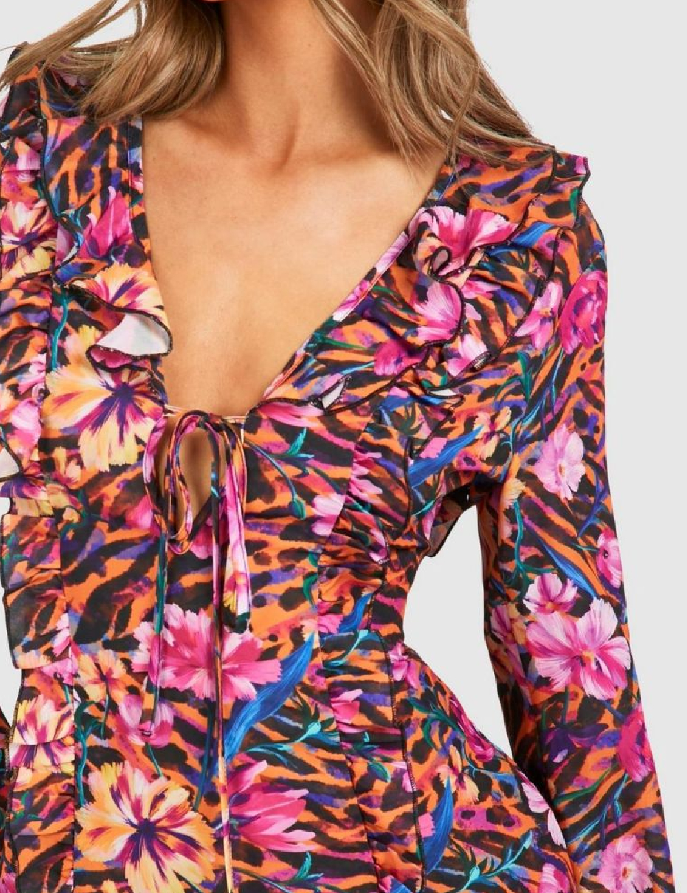 Rochie scurta Boohoo, mix culori - 1 | YEO