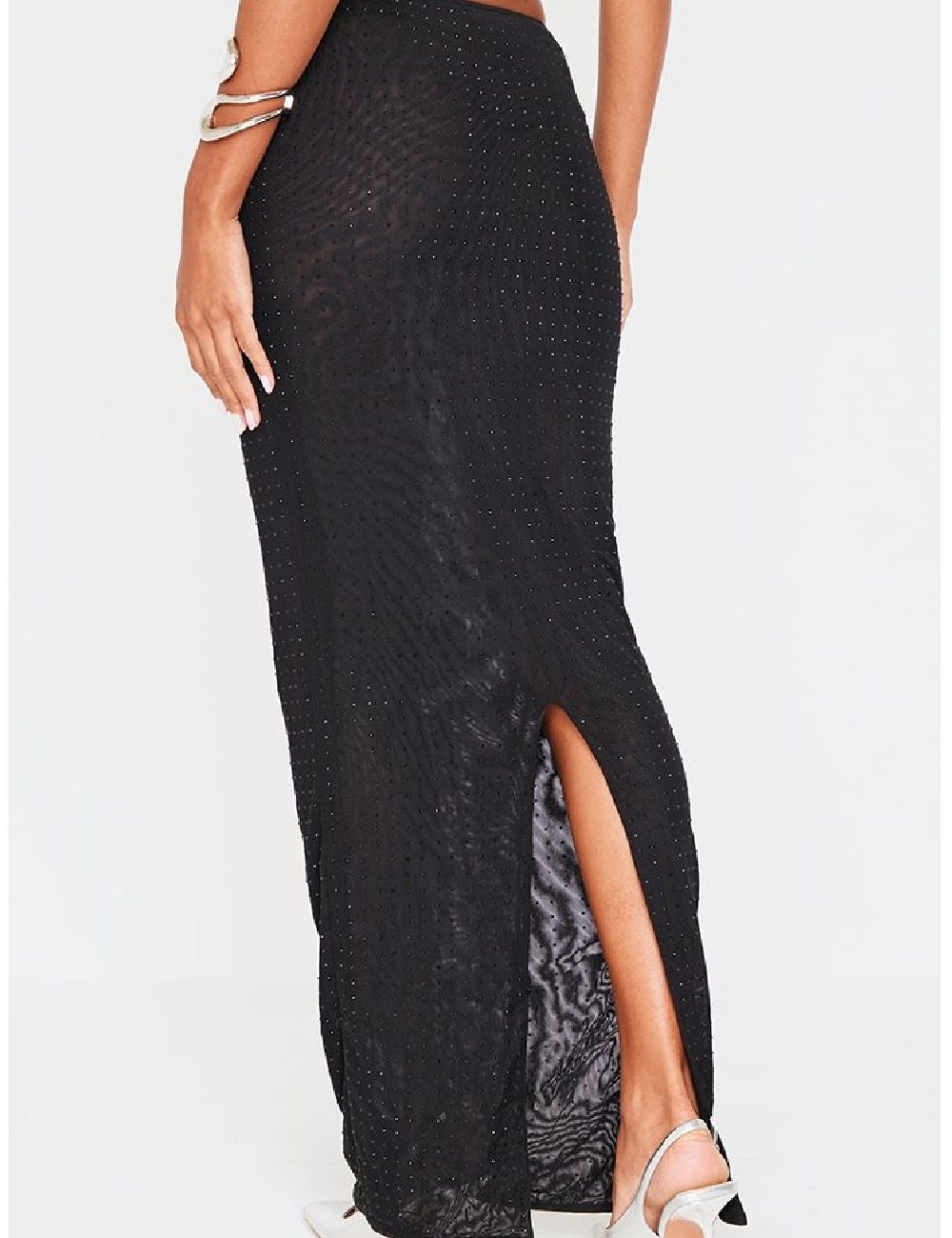 Fusta PRETTYLITTLETHING, negru - 1 | YEO