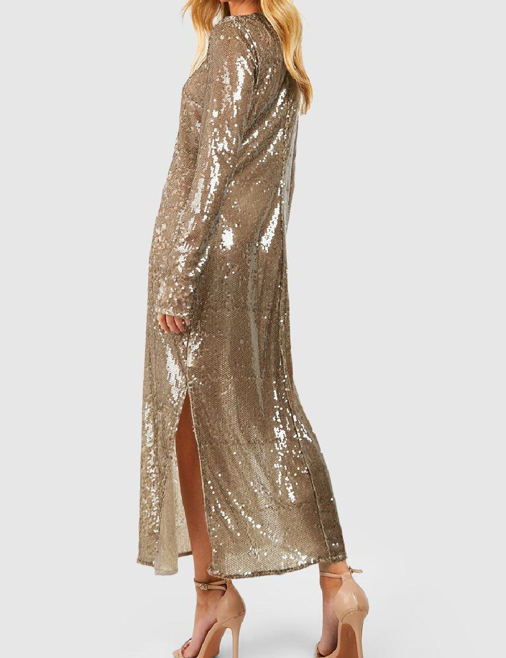 Rochie lunga Boohoo, maro - 1 | YEO