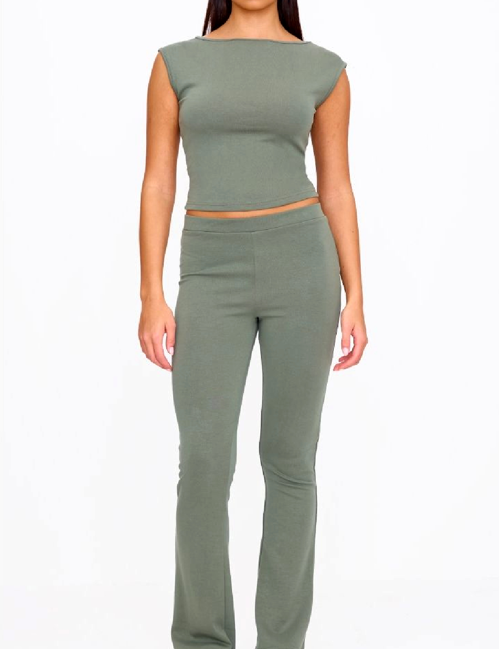 Top PRETTYLITTLETHING, verde - 1 | YEO