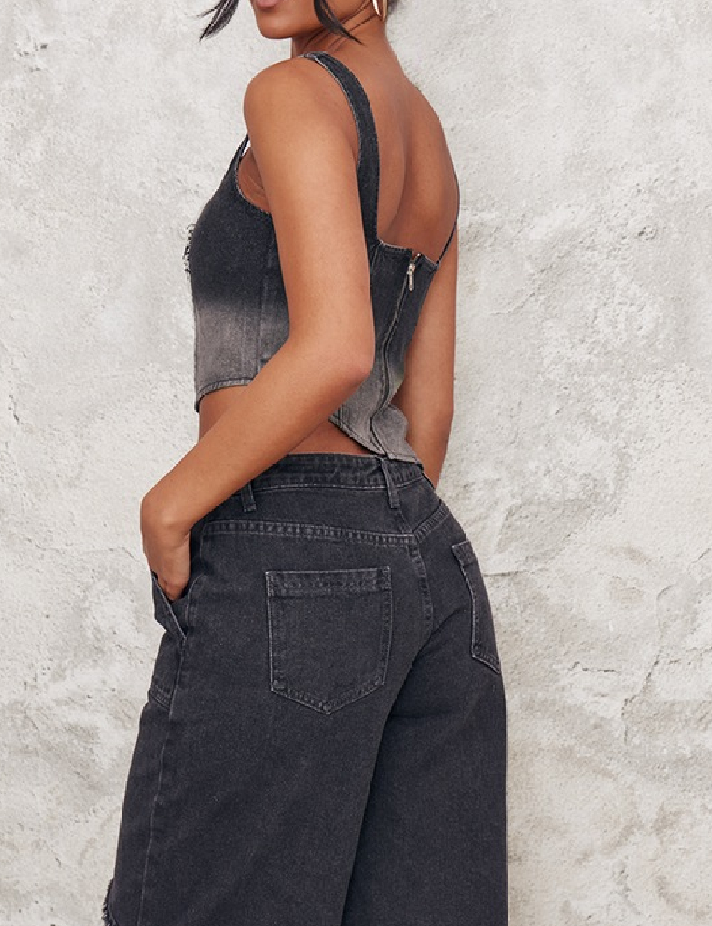 Top PrettyLittleThing, gri - 1 | YEO