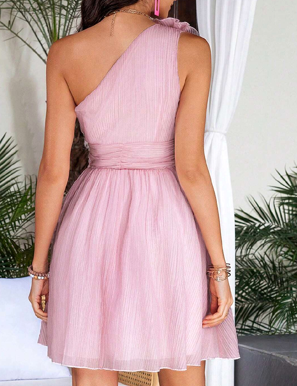 Rochie scurta SHEIN, roz - 1 | YEO