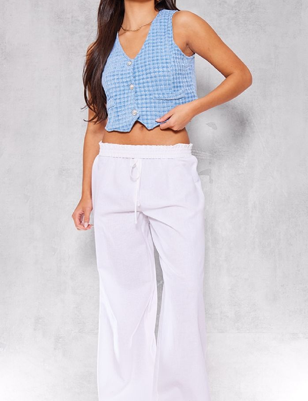 Vesta PRETTYLITTLETHING, albastru - 1 | YEO