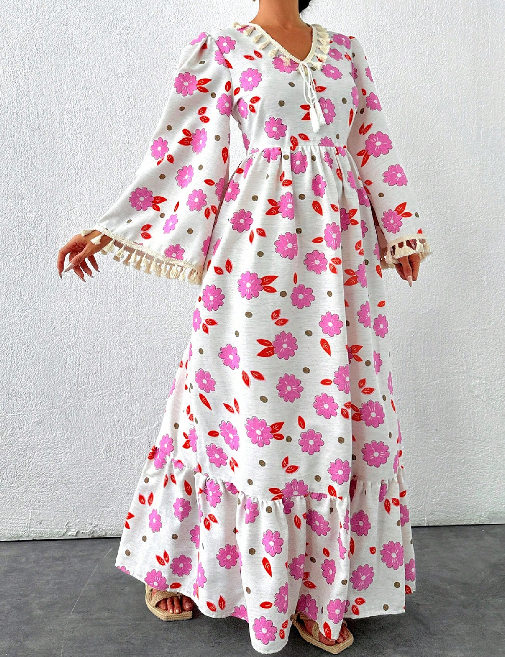 Rochie lunga SHEIN, floral print