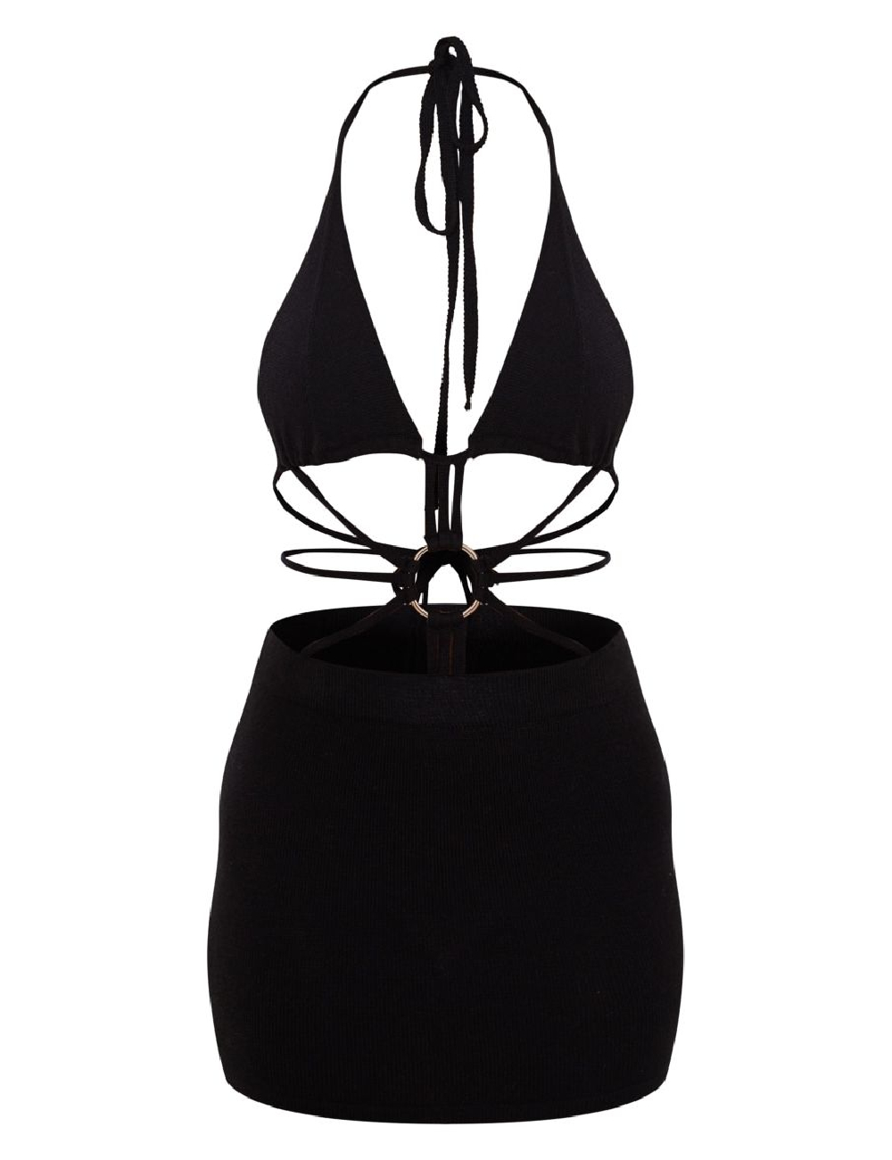 Rochie scurta PRETTYLITTLETHING, negru - 1 | YEO