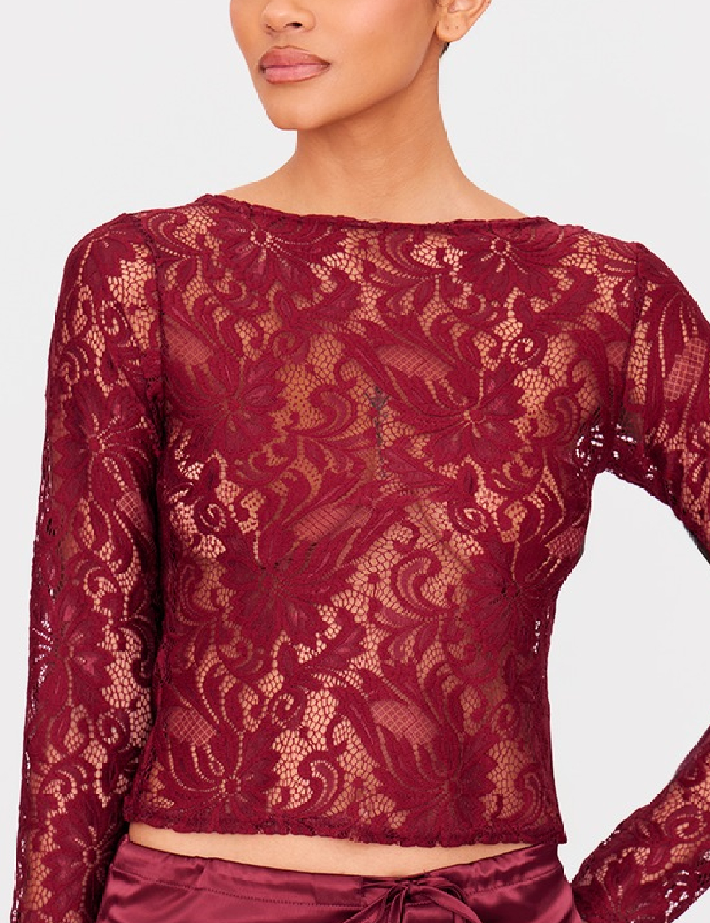 Bluza PRETTYLITTLETHING, visiniu - 1 | YEO