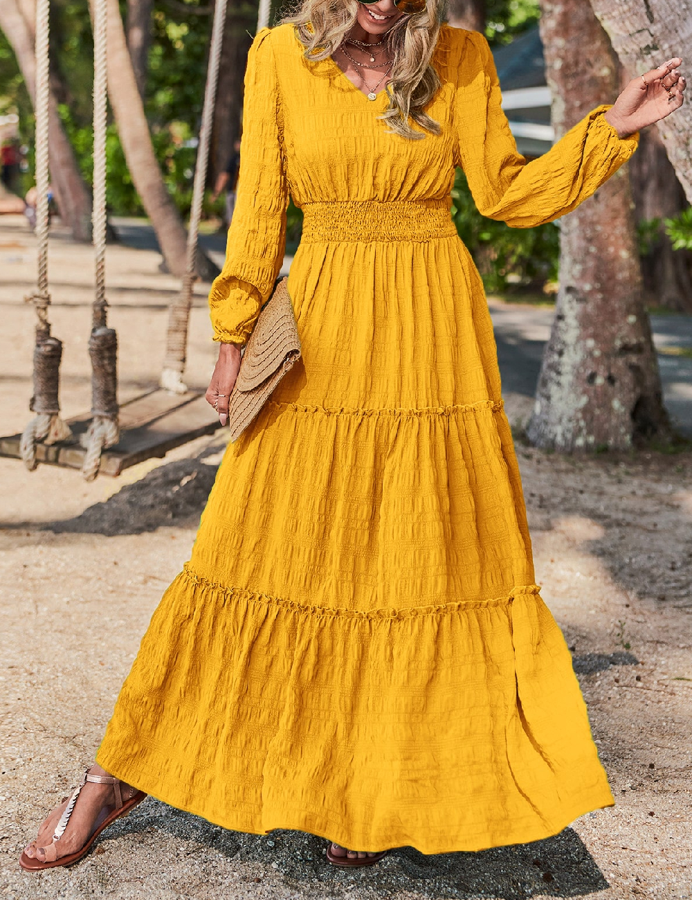 Rochie lunga SHEIN, galben