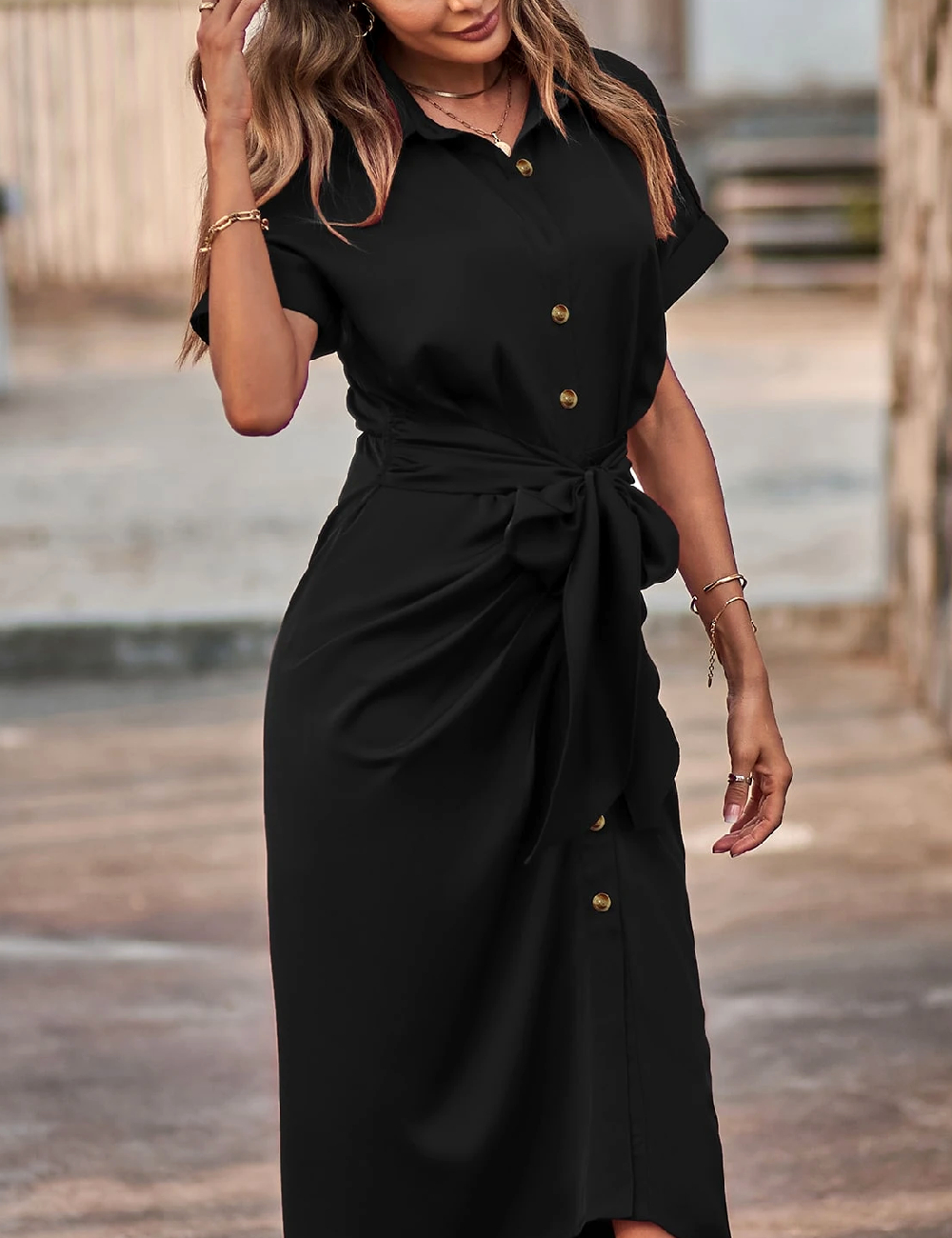 Rochie medie SHEIN, negru - 1 | YEO