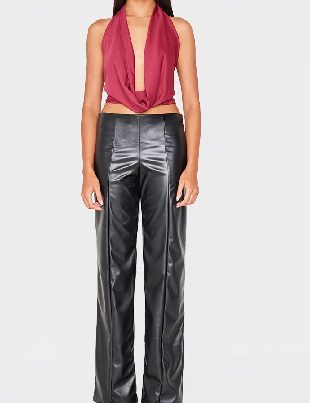 Top PRETTYLITTLETHING, roz pudra - 1 | YEO