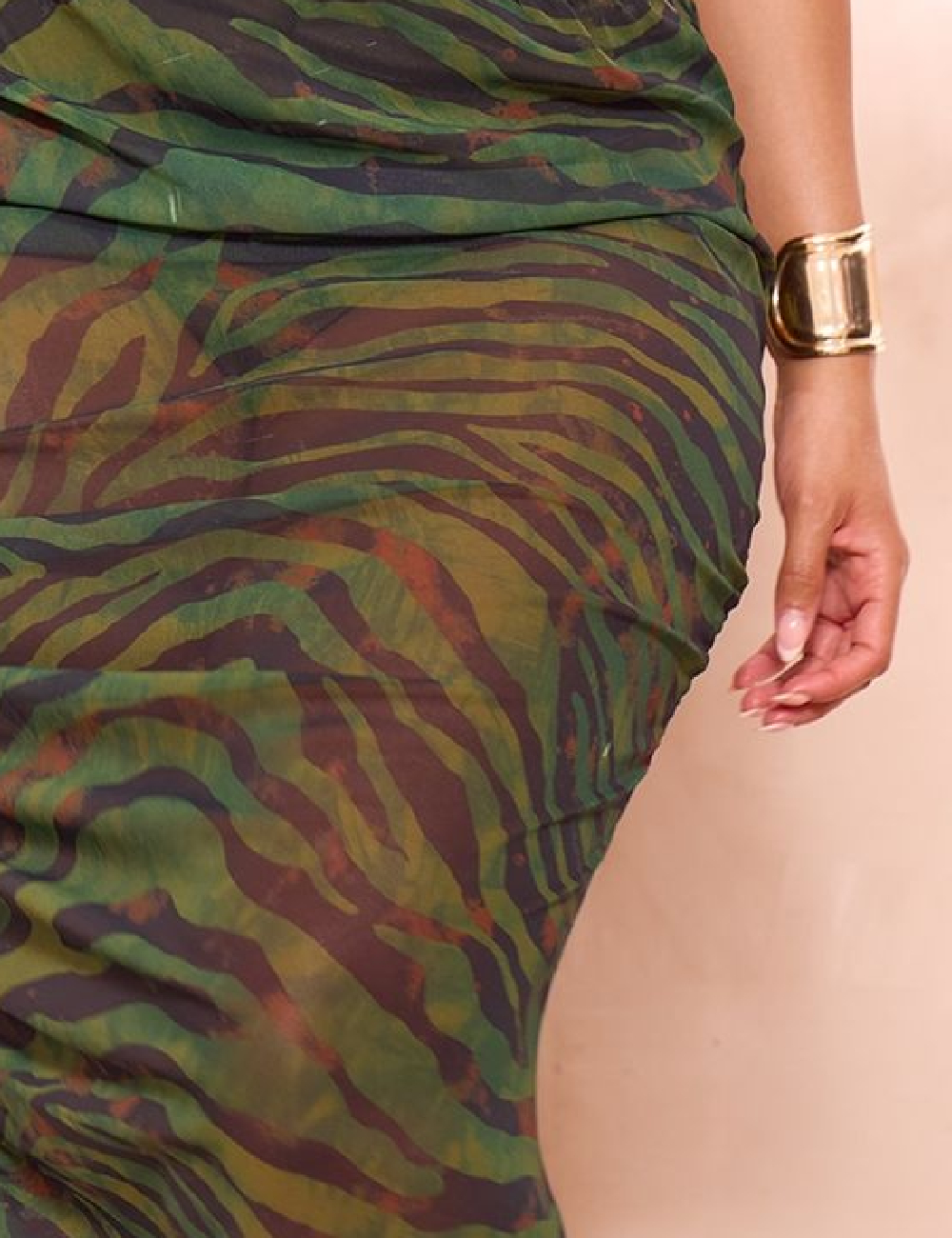 Fusta PRETTYLITTLETHING, verde - 1 | YEO