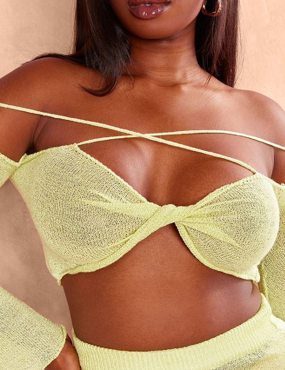 Top PrettyLittleThing, verde - 1 | YEO