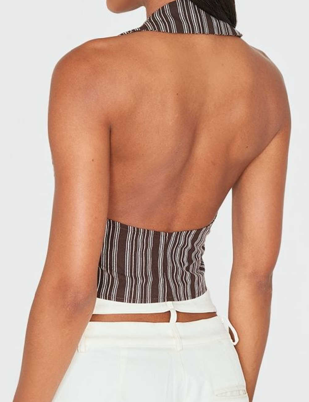 Top PRETTYLITTLETHING, maro inchis - 1 | YEO