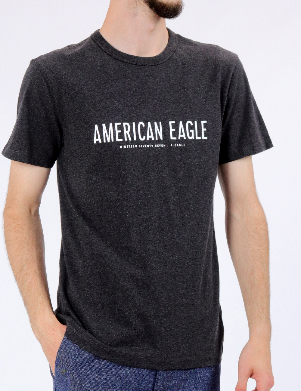 Tricou American Eagle, gri