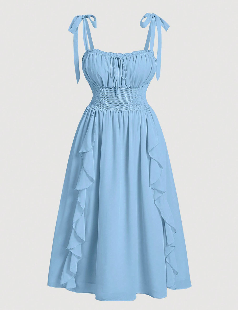 Rochie medie SHEIN CURVE, albastru