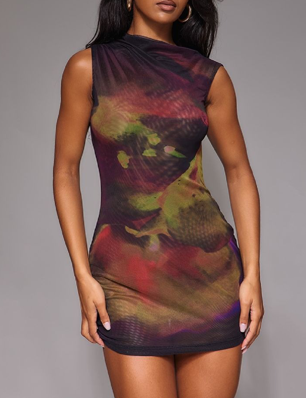 Rochie scurta PRETTYLITTLETHING, mix culori - 1 | YEO