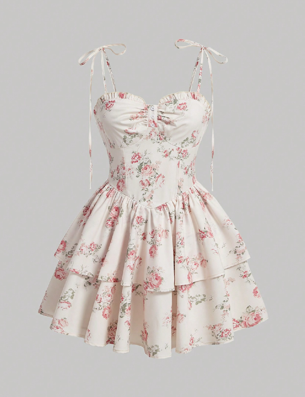 Rochie scurta SHEIN, floral print