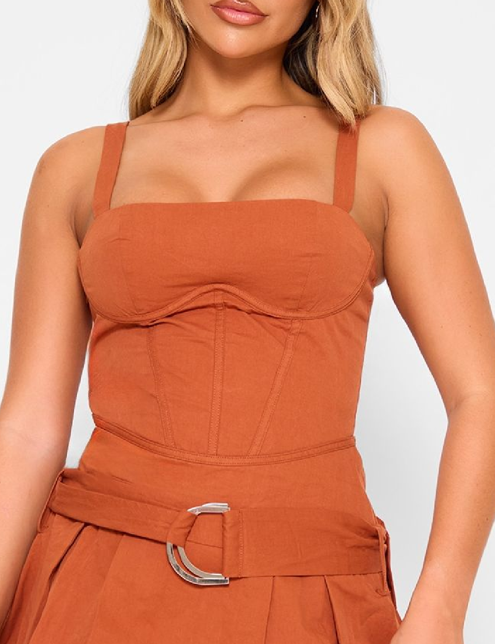 Rochie scurta PRETTYLITTLETHING, maro - 1 | YEO