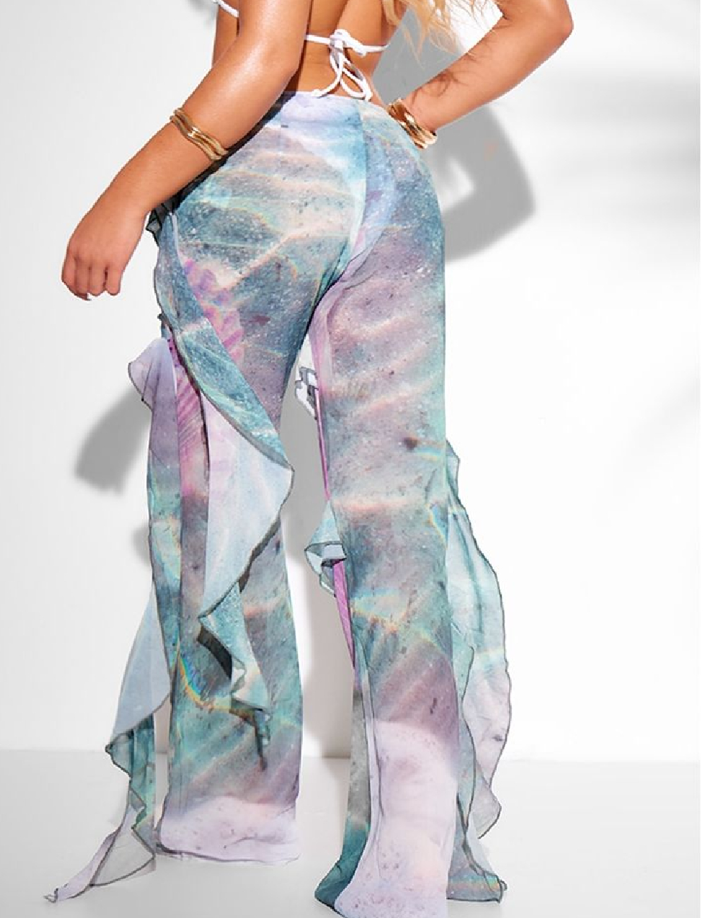 Pantaloni de plaja PRETTYLITTLETHING, mix culori - 1 | YEO